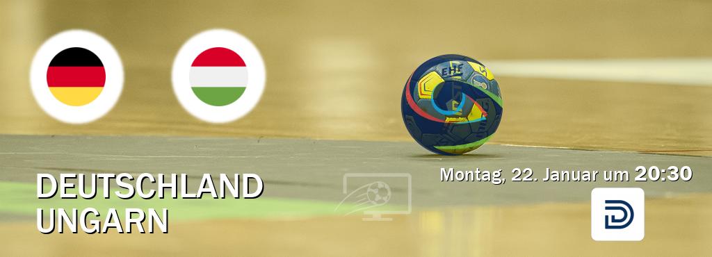 Das Spiel zwischen Deutschland und Ungarn wird am Montag, 22. Januar um  20:30, live vom DYN übertragen.