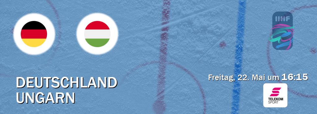 Das Spiel zwischen Deutschland und Ungarn wird am Freitag, 22. Mai um  16:15, live vom Magenta Sport übertragen.