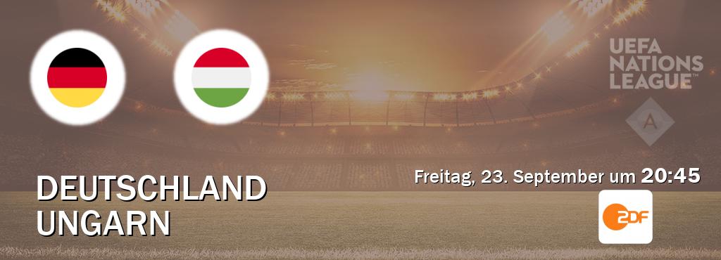 Das Spiel zwischen Deutschland und Ungarn wird am Freitag, 23. September um  20:45, live vom ZDF übertragen.