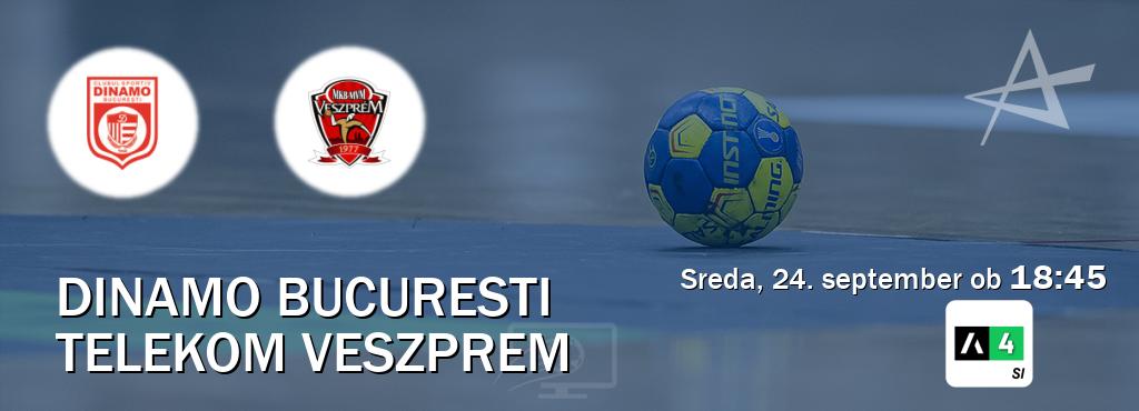 Dinamo Bucuresti in Telekom Veszprem v živo na Arena Sport 4. Prenos tekme bo v sreda, 24. september ob 18:45 Dinamo Bucuresti in Telekom Veszprem v živo na Arena Sport 4. Prenos tekme bo v sreda, 24. september ob 18:45