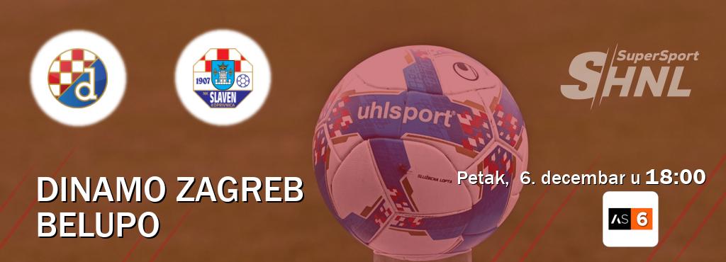 Izravni prijenos utakmice Dinamo Zagreb i Belupo pratite uživo na Arena Sport 6 (petak,  6. decembar u  18:00).