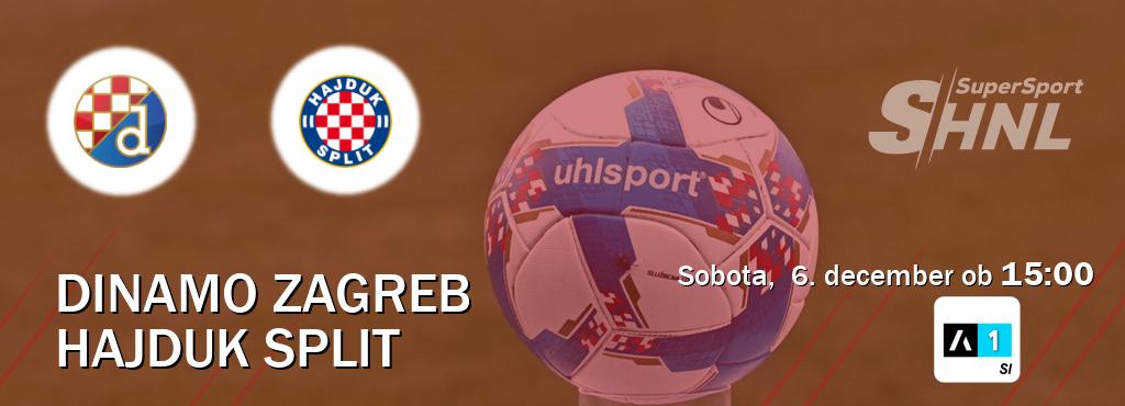 Dinamo Zagreb in Hajduk Split v živo na Arena Sport 1. Prenos tekme bo v sobota,  6. december ob  15:00