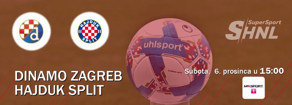 Izravni prijenos utakmice Dinamo Zagreb i Hajduk Split pratite uživo na MAXSport1 (subota,  6. prosinca u  15:00).