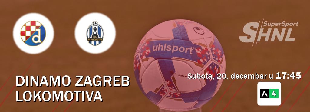 Izravni prijenos utakmice Dinamo Zagreb i Lokomotiva pratite uživo na Arena Sport 4 (subota, 20. decembar u 17:45). Izravni prijenos utakmice Dinamo Zagreb i Lokomotiva pratite uživo na Arena Sport 4 (subota, 20. decembar u 17:45).
