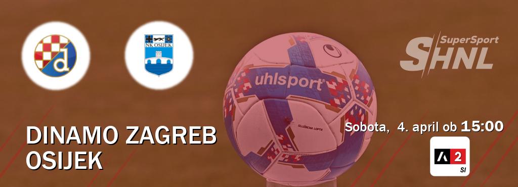 Dvoboj Dinamo Zagreb in Osijek s prenosom tekme v živo na Arena Sport 2.