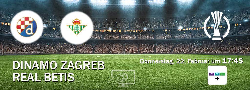 Das Spiel zwischen Dinamo Zagreb und Real Betis wird am Donnerstag, 22. Februar um  17:45, live vom RTL+ übertragen.