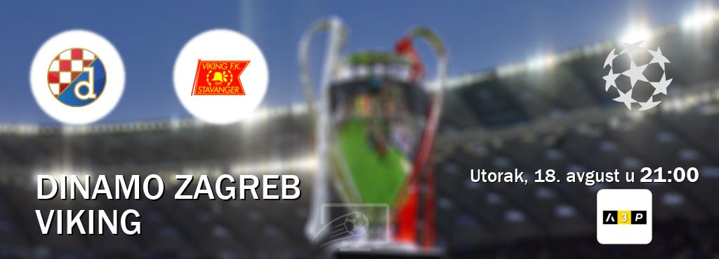 Izravni prijenos utakmice Dinamo Zagreb i Viking pratite uživo na Arena Premium 3 (utorak, 18. avgust u  21:00).