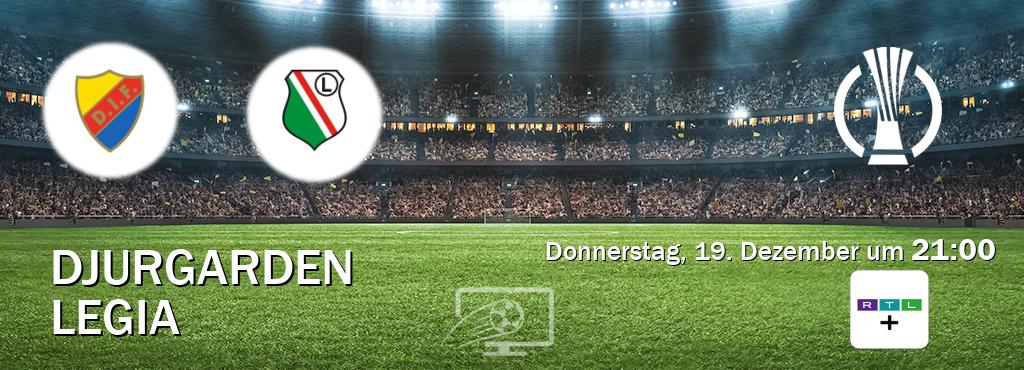 Das Spiel zwischen Djurgarden und Legia wird am Donnerstag, 19. Dezember um  21:00, live vom RTL+ übertragen.