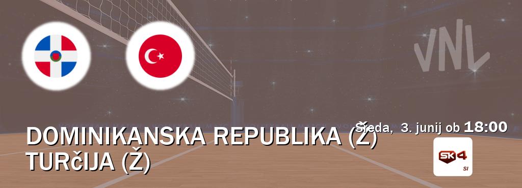 Dvoboj Dominikanska republika (Ž) in Turčija (Ž) s prenosom tekme v živo na Sportklub 4. Dvoboj Dominikanska republika (Ž) in Turčija (Ž) s prenosom tekme v živo na Sportklub 4.