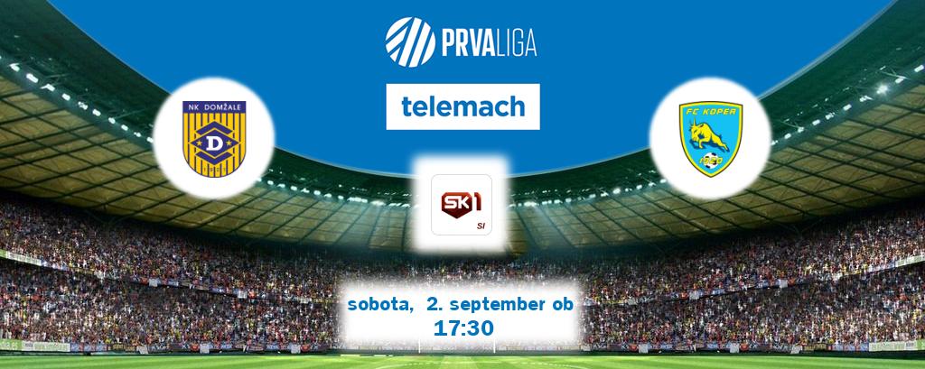 Domžale in FC Koper v živo na Sportklub 1. Prenos tekme bo v sobota,  2. september ob  17:30