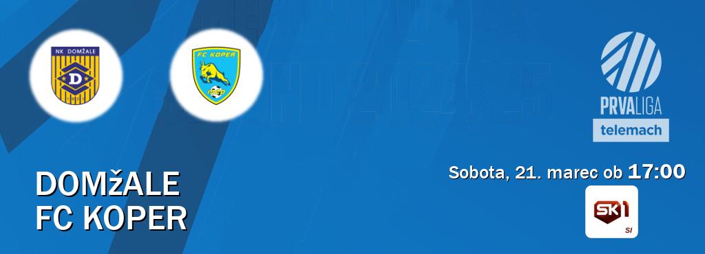 Domžale in FC Koper v živo na Sportklub 1. Prenos tekme bo v sobota, 21. marec ob  17:00