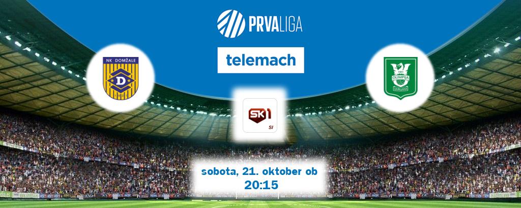 Prenos tekme med Domžale in Olimpija Ljubljana v živo na Sportklub 1 (sobota, 21. oktober ob  20:15 uri).