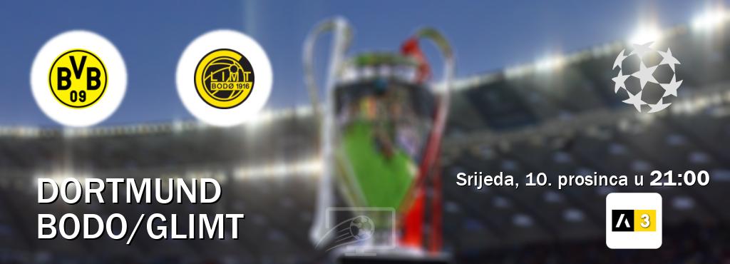 Izravni prijenos utakmice Dortmund i Bodo/Glimt pratite uživo na Arena Sport 3 (srijeda, 10. prosinca u  21:00).