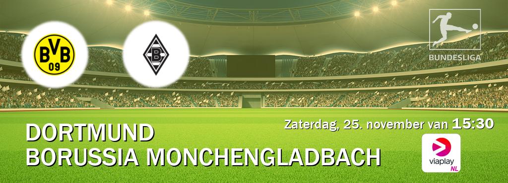 Wedstrijd tussen Dortmund en Borussia Monchengladbach live op tv bij Viaplay Nederland (zaterdag, 25. november van  15:30).