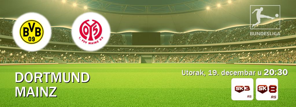 Izravni prijenos utakmice Dortmund i Mainz pratite uživo na Sportklub 3 i Sportklub 8 (utorak, 19. decembar u  20:30).