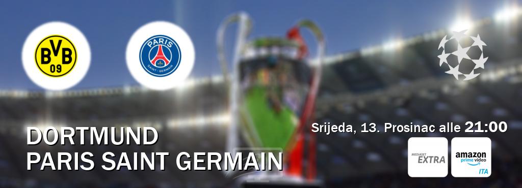 Il match Dortmund - Paris Saint Germain sarà trasmesso in diretta TV su Mediaset Extra e Mediaset Infinity (ore 21:00)