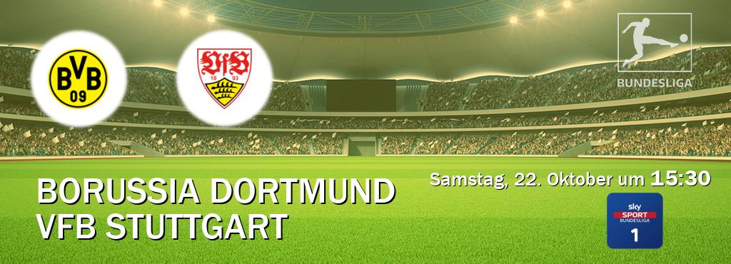 Das Spiel zwischen Borussia Dortmund und VfB Stuttgart wird am Samstag, 22. Oktober um  15:30, live vom Sky Bundesliga 1 übertragen.
