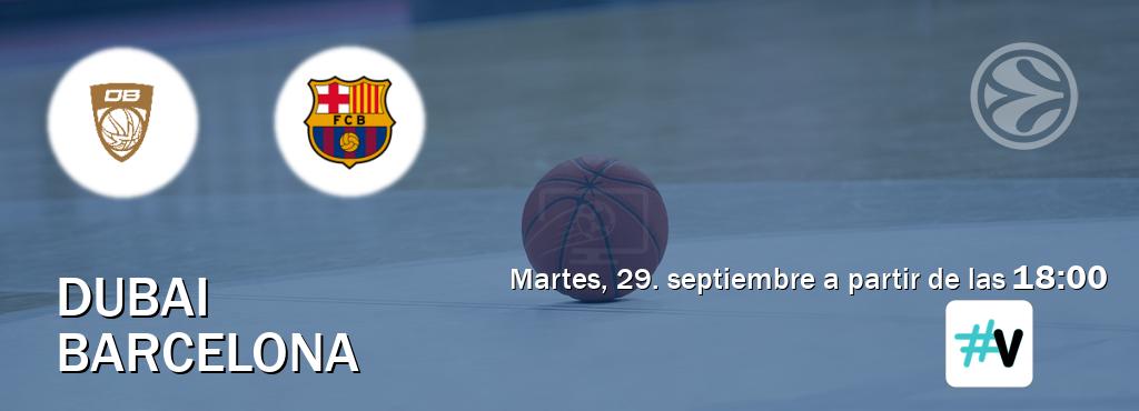 El partido entre Dubai y Barcelona será retransmitido por M+ Vamos (martes, 29. septiembre a partir de las 18:00). El partido entre Dubai y Barcelona será retransmitido por M+ Vamos (martes, 29. septiembre a partir de las 18:00).
