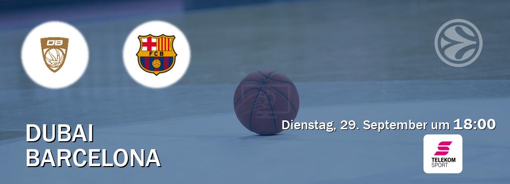 Das Spiel zwischen Dubai und Barcelona wird am Dienstag, 29. September um 18:00, live vom Magenta Sport übertragen. Das Spiel zwischen Dubai und Barcelona wird am Dienstag, 29. September um 18:00, live vom Magenta Sport übertragen.