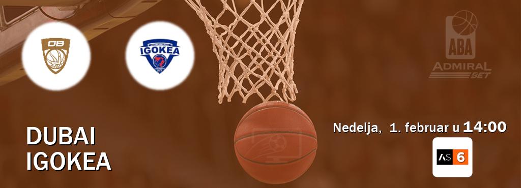 Izravni prijenos utakmice Dubai i Igokea pratite uživo na Arena Sport 6 (nedelja,  1. februar u  14:00).