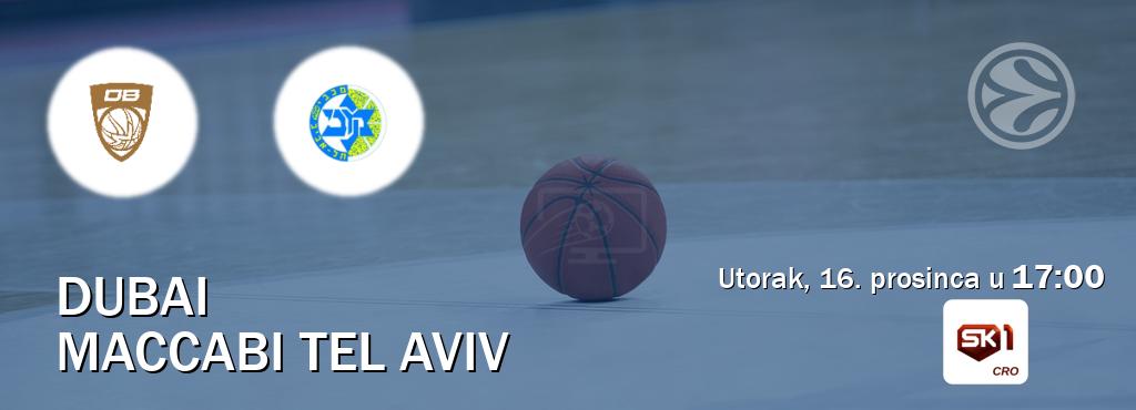 Izravni prijenos utakmice Dubai i Maccabi Tel Aviv pratite uživo na Sportklub 1 (utorak, 16. prosinca u  17:00).