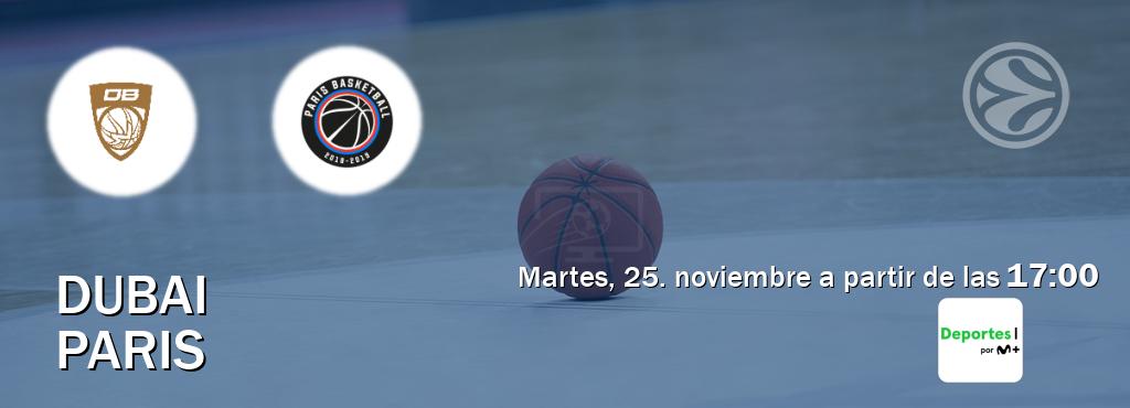 El partido entre Dubai y Paris será retransmitido por Movistar Deportes (martes, 25. noviembre a partir de las 17:00). El partido entre Dubai y Paris será retransmitido por Movistar Deportes (martes, 25. noviembre a partir de las 17:00).