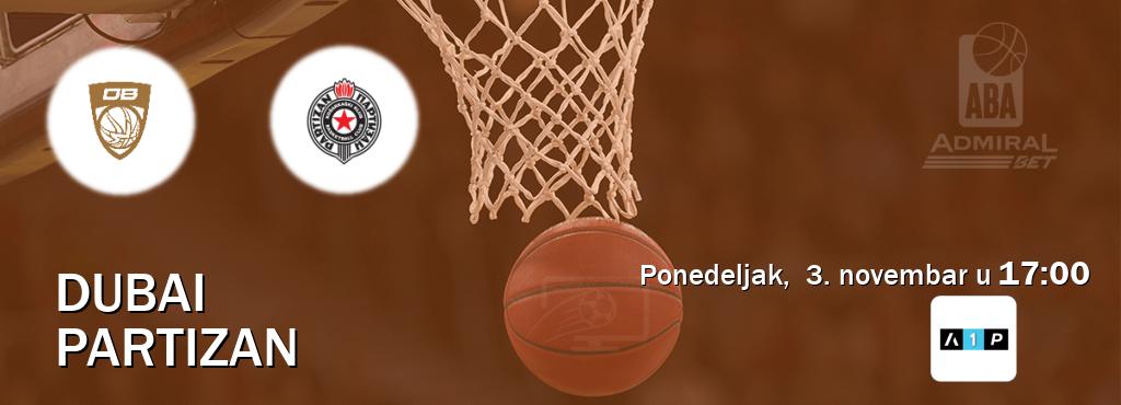 Izravni prijenos utakmice Dubai i Partizan pratite uživo na Arena Premium 1 (ponedeljak,  3. novembar u  17:00).