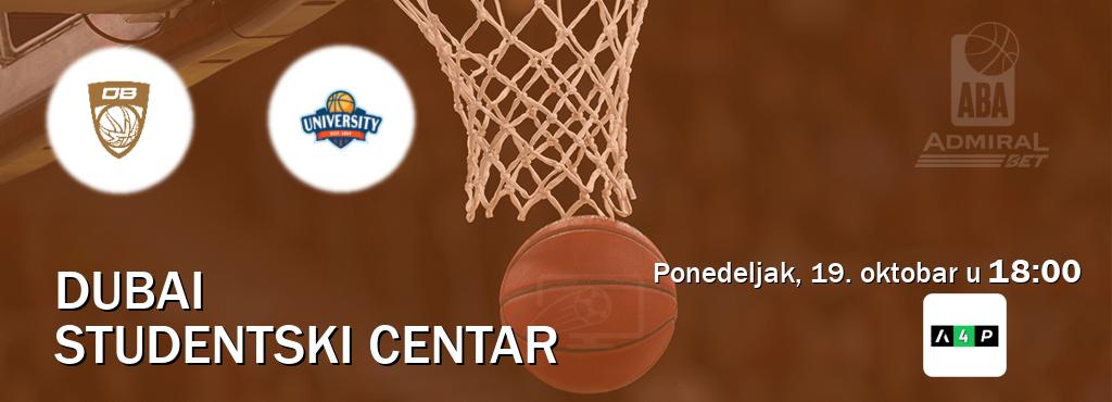 Izravni prijenos utakmice Dubai i Studentski Centar pratite uživo na Arena Premium 4 (ponedeljak, 19. oktobar u 18:00). Izravni prijenos utakmice Dubai i Studentski Centar pratite uživo na Arena Premium 4 (ponedeljak, 19. oktobar u 18:00).