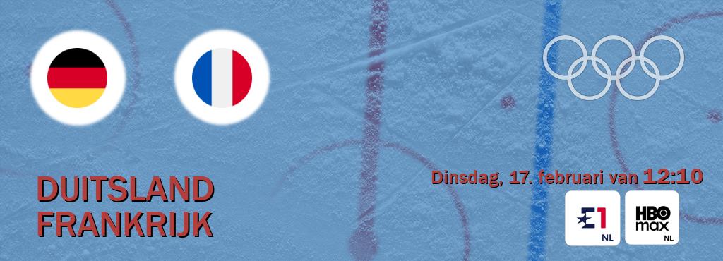 Wedstrijd tussen Duitsland en Frankrijk live op tv bij Eurosport, HBO Max (dinsdag, 17. februari van  12:10).