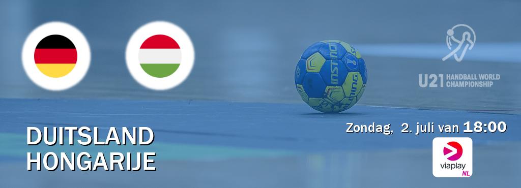 Wedstrijd tussen Duitsland U21 en Hongarije U21 live op tv bij Viaplay Nederland (zondag,  2. juli van  18:00).
