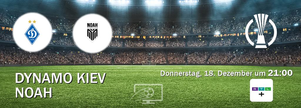 Das Spiel zwischen Dynamo Kiev und Noah wird am Donnerstag, 18. Dezember um 21:00, live vom RTL+ übertragen. Das Spiel zwischen Dynamo Kiev und Noah wird am Donnerstag, 18. Dezember um 21:00, live vom RTL+ übertragen.