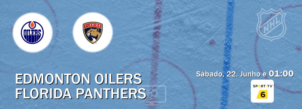 Jogo entre Edmonton Oilers e Florida Panthers tem emissão Sport TV 6 (Sábado, 22. Junho e  01:00).