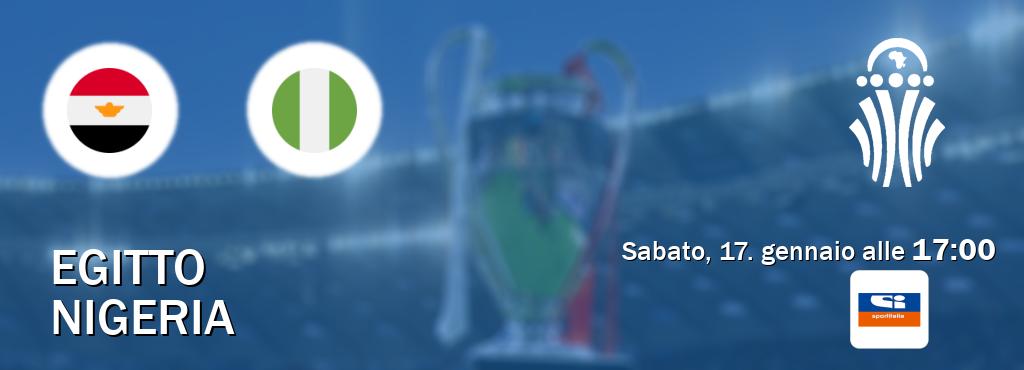 Il match Egitto - Nigeria sarà trasmesso in diretta TV su Sportitalia (ore 17:00)