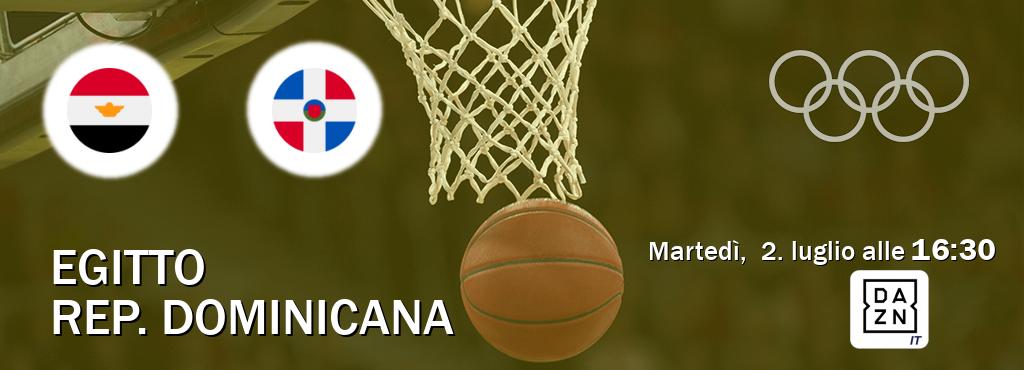 Il match Egitto - Rep. Dominicana sarà trasmesso in diretta TV su DAZN Italia (ore 16:30)