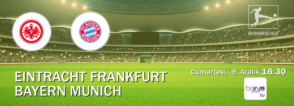 Karşılaşma Eintracht Frankfurt - Bayern Munich beIN SPORTS 4'den canlı yayınlanacak (Cumartesi,  9. Aralık  16:30).