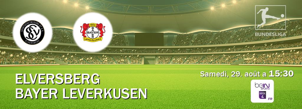 Match entre Elversberg et Bayer Leverkusen en direct à la beIN Sports 4 Max (samedi, 29. août a  15:30).