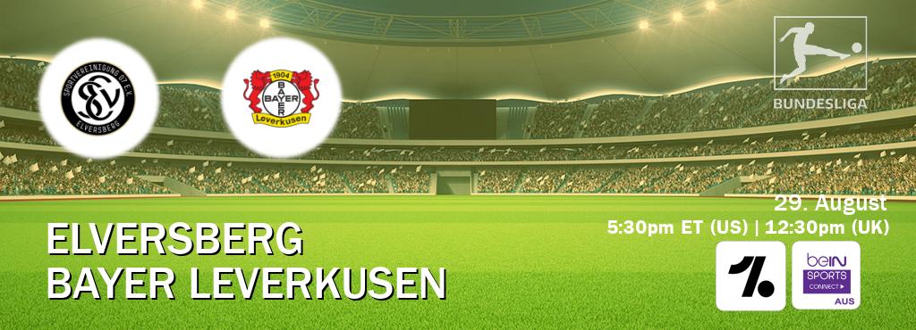 You can watch game live between Elversberg and Bayer Leverkusen on OneFootball and beIN Sports Connect(AU).