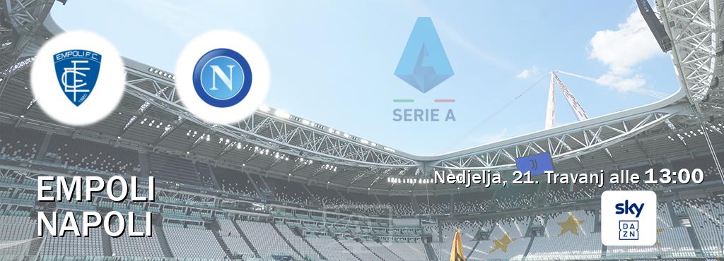 Il match Empoli - Napoli sarà trasmesso in diretta TV su Sky Sport Bar (ore 13:00)