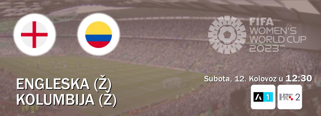 Izravni prijenos utakmice Engleska (Ž) i Kolumbija (Ž) pratite uživo na Arena Sport 1 i HTV2 (Subota, 12. Kolovoz u  12:30).