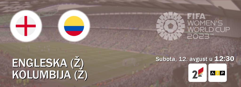 Izravni prijenos utakmice Engleska (Ž) i Kolumbija (Ž) pratite uživo na TVCG 2 i Arena Premium 3 (subota, 12. avgust u  12:30).