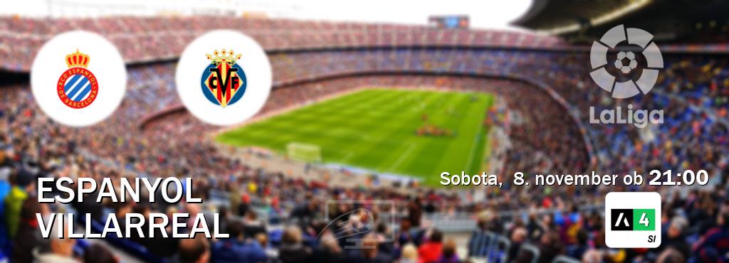 Prenos tekme med Espanyol in Villarreal v živo na Arena Sport 4 (sobota, 8. november ob 21:00 uri). Prenos tekme med Espanyol in Villarreal v živo na Arena Sport 4 (sobota, 8. november ob 21:00 uri).