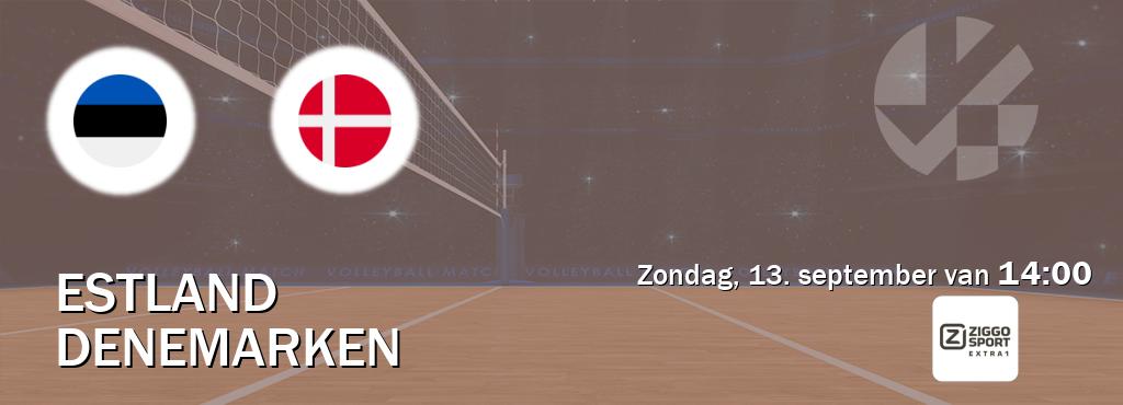 Wedstrijd tussen Estland en Denemarken live op tv bij Ziggo Sport 5 (zondag, 13. september van  14:00).