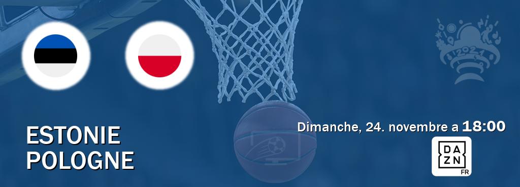 Match entre Estonie et Pologne en direct à la DAZN (dimanche, 24. novembre a  18:00).