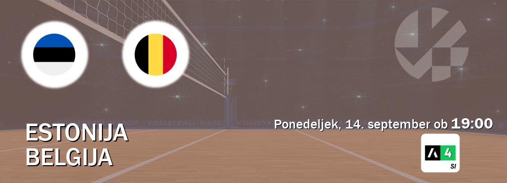 Estonija in Belgija v živo na Arena Sport 4. Prenos tekme bo v ponedeljek, 14. september ob  19:00