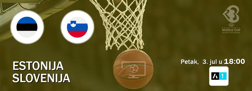 Izravni prijenos utakmice Estonija i Slovenija pratite uživo na Arena Sport 1 (petak,  3. jul u  18:00).