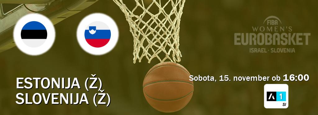 Estonija (Ž) in Slovenija (Ž) v živo na Arena Sport 1. Prenos tekme bo v sobota, 15. november ob 16:00 Estonija (Ž) in Slovenija (Ž) v živo na Arena Sport 1. Prenos tekme bo v sobota, 15. november ob 16:00