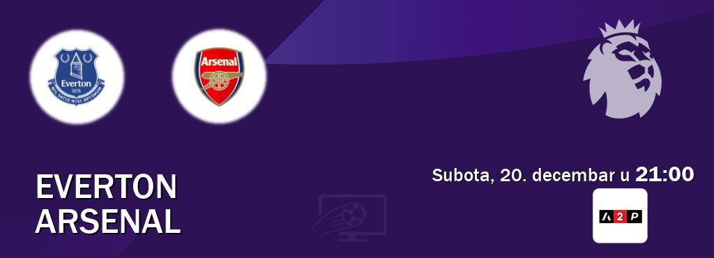 Izravni prijenos utakmice Everton i Arsenal pratite uživo na Arena Premium 2 (subota, 20. decembar u 21:00). Izravni prijenos utakmice Everton i Arsenal pratite uživo na Arena Premium 2 (subota, 20. decembar u 21:00).