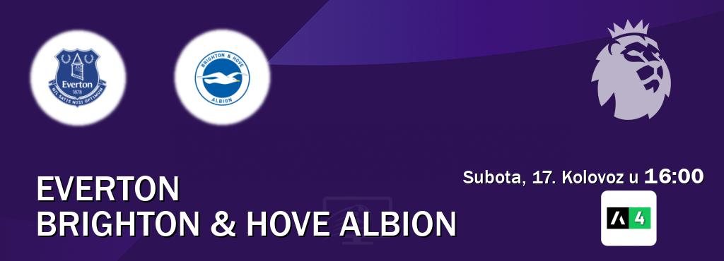 Izravni prijenos utakmice Everton i Brighton & Hove Albion pratite uživo na Arena Sport 4 (Subota, 17. Kolovoz u  16:00).