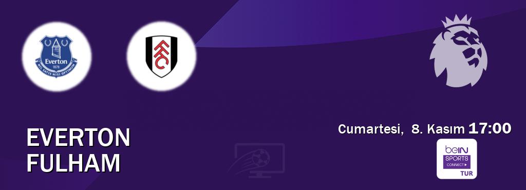 Karşılaşma Everton - Fulham Bein Sports Connect'den canlı yayınlanacak (Cumartesi, 8. Kasım 17:00). Karşılaşma Everton - Fulham Bein Sports Connect'den canlı yayınlanacak (Cumartesi, 8. Kasım 17:00).