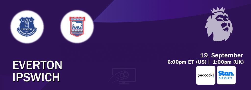 You can watch game live between Everton and Ipswich on Peacock(US) and Stan Sport(AU). You can watch game live between Everton and Ipswich on Peacock(US) and Stan Sport(AU).